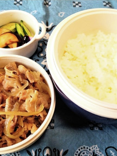 男子高校生お弁当(26)牛丼-レシピのメイン写真