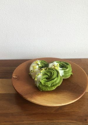 卵　バターなし抹茶の絞り出しクッキー-レシピのメイン写真