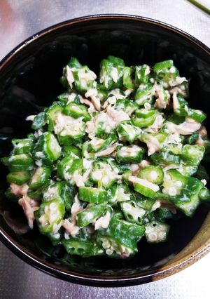 最強簡単☆オクラとシーチキン和え♪-レシピのメイン写真