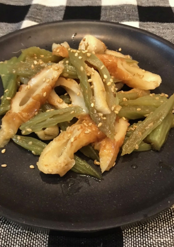 簡単　ちくわとふきの炒め物　-レシピのメイン写真
