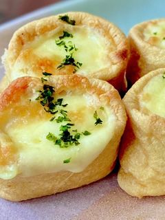 油揚げで♪はんぺんツナマヨチーズ焼き-レシピのメイン写真