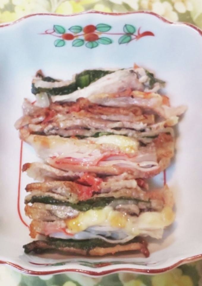 豚ロースと野菜の重ね焼きです。-レシピのメイン写真