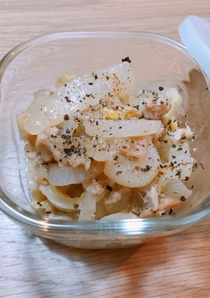 キャベツとツナと玉ねぎのガリバタ醤油-レシピのメイン写真