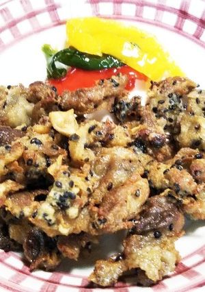 豚こまと酢漬け生姜の変わり揚げ-レシピのメイン写真