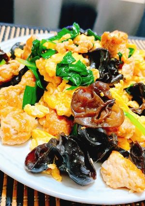 きくらげと卵の炒め 木須肉 ムーシーロー-レシピのメイン写真