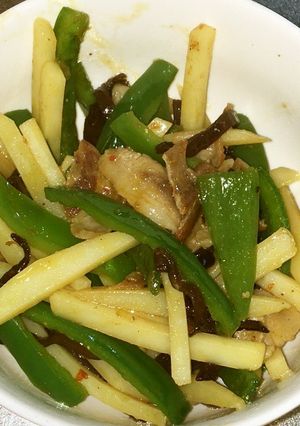豚バラ肉と新じゃがのピリ辛炒め-レシピのメイン写真