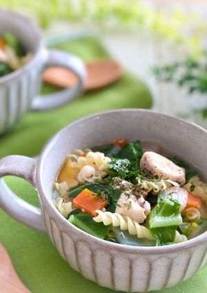 野菜たっぷり　チキンヌードルスープ-レシピのメイン写真