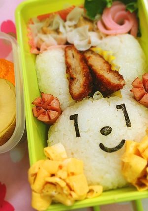 超・簡単★マイナちゃん弁当　キャラ弁-レシピのメイン写真