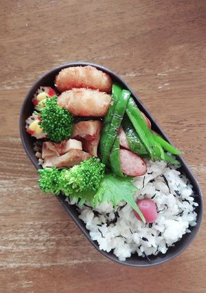 JK☆ひじきご飯&筍のおかか煮弁当♪-レシピのメイン写真