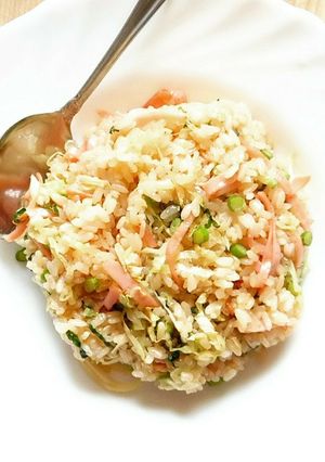 ハムとキャベツ炒飯★ニンニクの芽入り-レシピのメイン写真