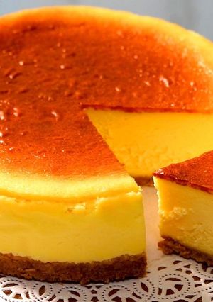 濃厚ずっしり！基本のベイクドチーズケーキ-レシピのメイン写真