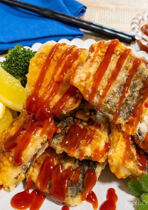 カリッカリ！サバのBBQソースかけ-レシピのメイン写真