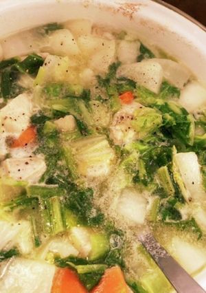 カブと鶏肉のスープ-レシピのメイン写真