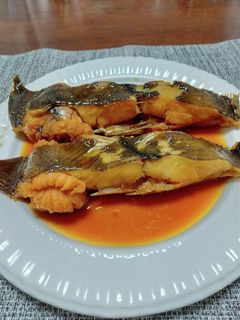カレイの煮つけ(子持ち赤カレイ)-レシピのメイン写真