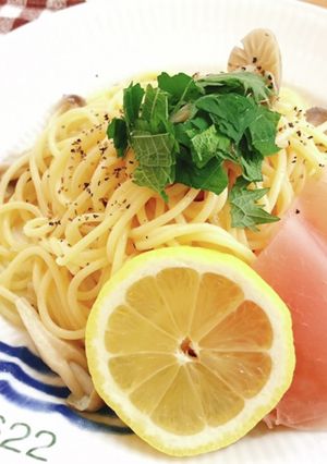 タッパー1つで！レモンバターパスタ-レシピのメイン写真