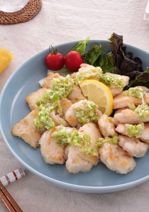 鶏むね肉のねぎ塩レモン-レシピのメイン写真
