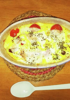 豆腐とトマトささ身のコンソメグラタン-レシピのメイン写真
