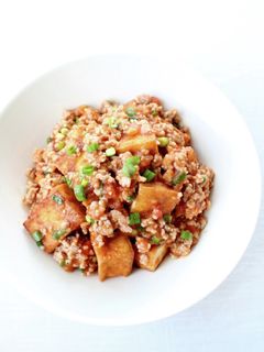 ヌクマムで簡単【厚揚げのトマトそぼろ煮】-レシピのメイン写真