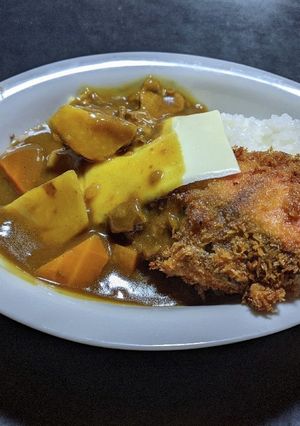 サーモンフライチーズカレーライス-レシピのメイン写真