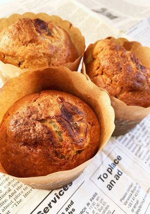 ズボラさんの！チョコバナナマフィン-レシピのメイン写真