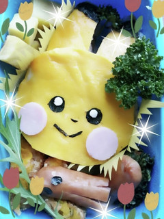 ピカチュウのキャラ弁 #キャラ弁-レシピのメイン写真