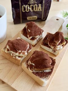 セブン食材で本格ティラミストースト-レシピのメイン写真