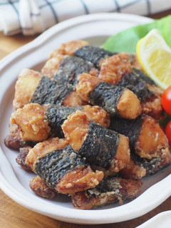 胸肉で!簡単柔らか♡海苔巻きチキン-レシピのメイン写真