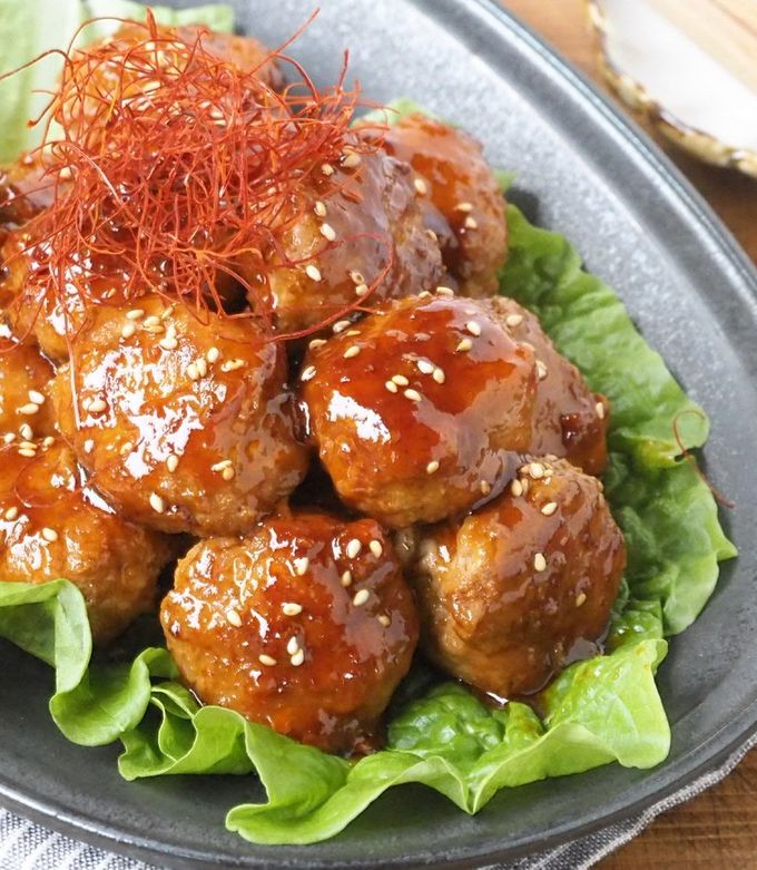 簡単♪韓国風甘辛つくね（肉団子） by emyo 【クックパッド】 簡単