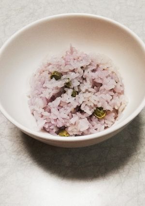 ピンクの豆ご飯-レシピのメイン写真