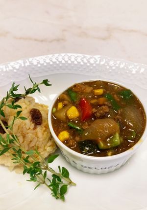 野菜たっぷりキーマカレー-レシピのメイン写真