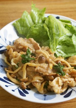 10分で完成！豚こま・しめじ大葉照り焼き-レシピのメイン写真