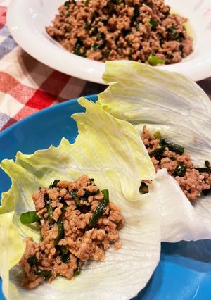 めっちゃ簡単！大量ひき肉のレタス包み-レシピのメイン写真