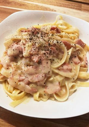 ランチに♪【シェフ直伝カルボナーラ】-レシピのメイン写真