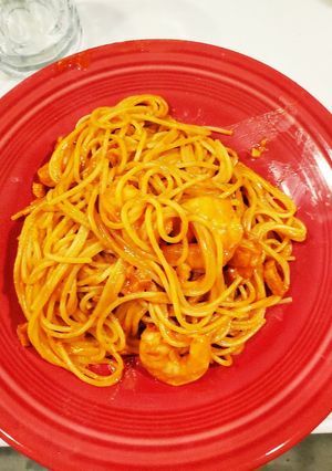 海老の濃厚トマトクリームパスタ-レシピのメイン写真