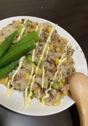 ミンチ肉とコーンチャーハン-レシピのメイン写真