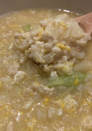 体調が悪い時に!優しい中華スープ雑炊-レシピのメイン写真