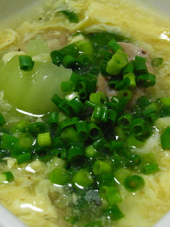 鶏肉と青梗菜の中華風スープ-レシピのメイン写真