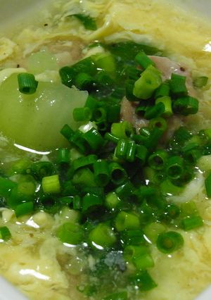 鶏肉と青梗菜の中華風スープ-レシピのメイン写真
