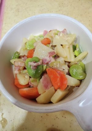 空豆と新じゃがのクリーム煮-レシピのメイン写真