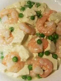 エビと豆腐とグリンピースの炒め-レシピのメイン写真