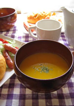かぼちゃと豆乳のポタージュスープ-レシピのメイン写真