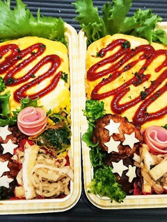 【夫婦弁当26】オムライスとハンバーグ-レシピのメイン写真