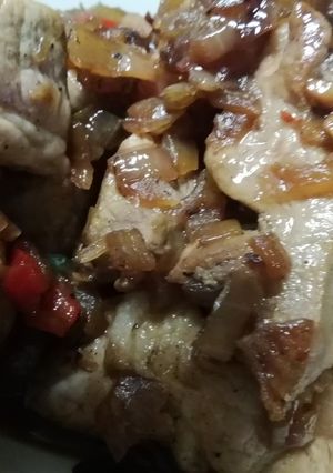 豚ロース焼きの玉葱ワインソース-レシピのメイン写真