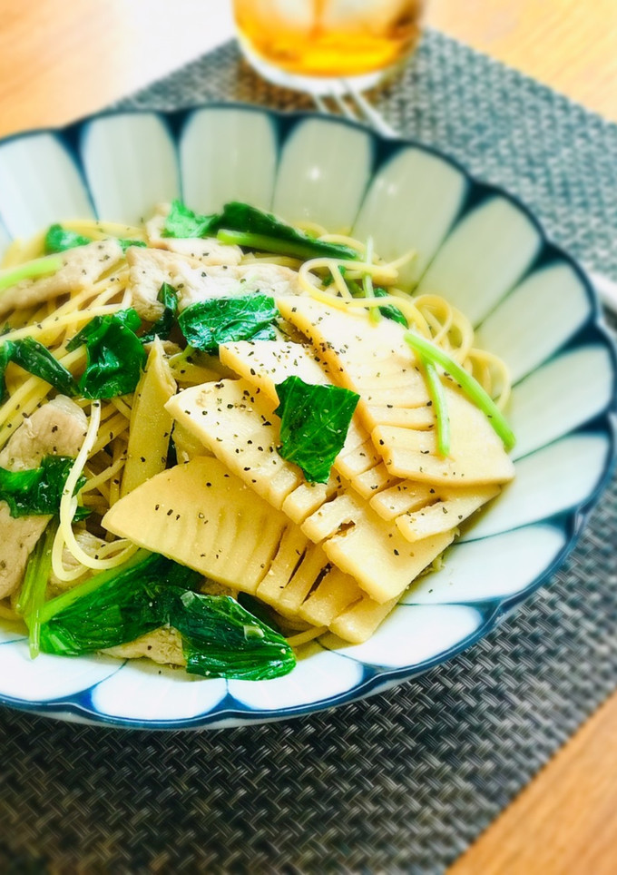 筍と豚ロースの和風パスタ-レシピのメイン写真