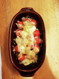 プチトマトとタケノコのチーズ焼き-レシピのメイン写真