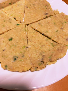 餃子の具 リメイク チヂミ 米粉-レシピのメイン写真
