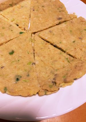 餃子の具 リメイク チヂミ 米粉-レシピのメイン写真