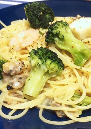 たっぷり★シーフードペペロンチーノ-レシピのメイン写真