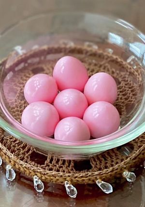 ＊ピンク色のうずら玉子＊-レシピのメイン写真