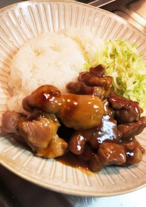 簡単!旨辛豚肉ごはん-レシピのメイン写真